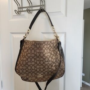 Coach Brown Signature Shoulder Bag
